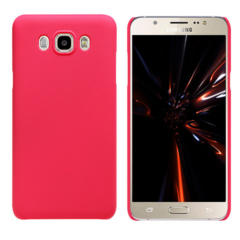 Funda Dura Plastico Rigida Mate M03 para Samsung Galaxy J7 (2016) J710F J710FN Rojo