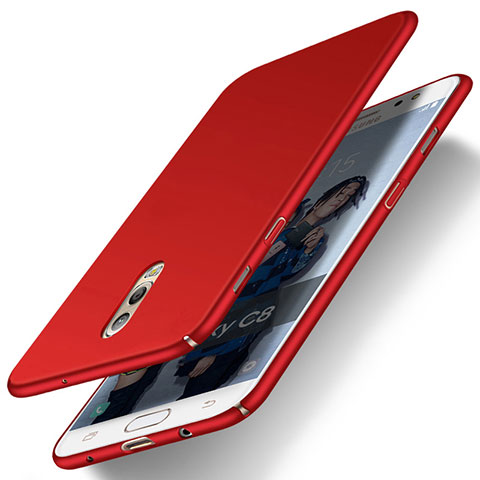 Funda Dura Plastico Rigida Mate M03 para Samsung Galaxy J7 Plus Rojo