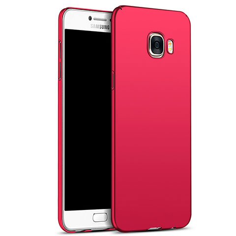 Funda Dura Plastico Rigida Mate M05 para Samsung Galaxy C5 SM-C5000 Rojo