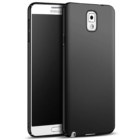 Funda Dura Plastico Rigida Mate M05 para Samsung Galaxy Note 3 N9000 Negro