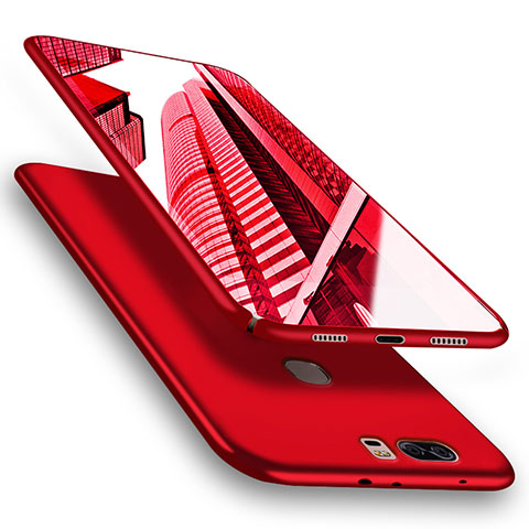 Funda Dura Plastico Rigida Mate M06 para Huawei Honor V8 Rojo