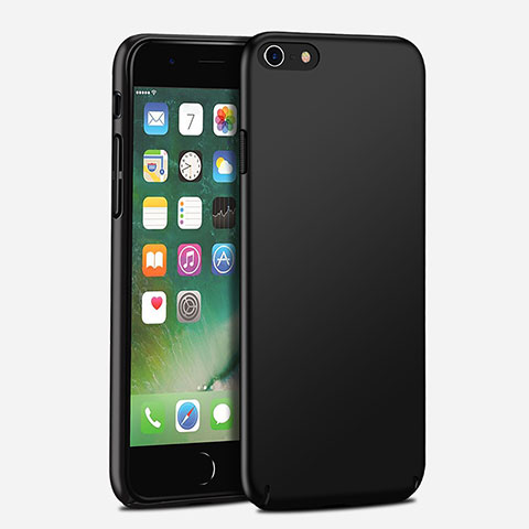 Funda Dura Plastico Rigida Mate P07 para Apple iPhone 6S Plus Negro