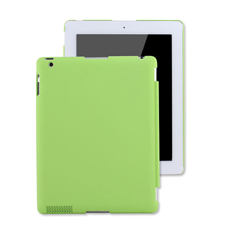Funda Dura Plastico Rigida Mate para Apple iPad 2 Verde