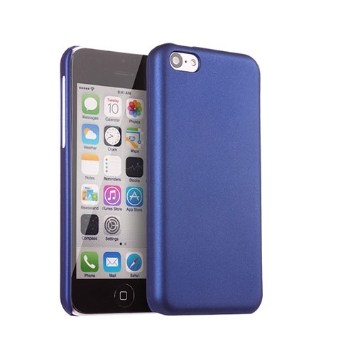 Funda Dura Plastico Rigida Mate para Apple iPhone 5C Azul