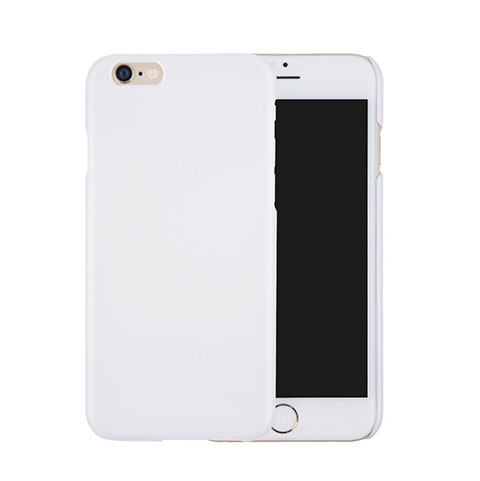 Funda Dura Plastico Rigida Mate para Apple iPhone 6 Plus Blanco