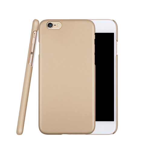 Funda Dura Plastico Rigida Mate para Apple iPhone 6S Plus Oro