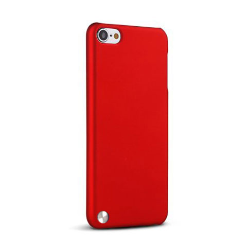 Funda Dura Plastico Rigida Mate para Apple iPod Touch 5 Rojo