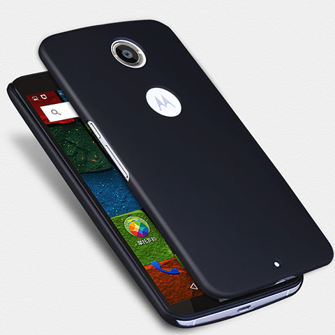 Funda Dura Plastico Rigida Mate para Google Nexus 6 Negro