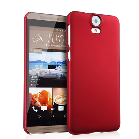 Funda Dura Plastico Rigida Mate para HTC One E9 Plus Rojo