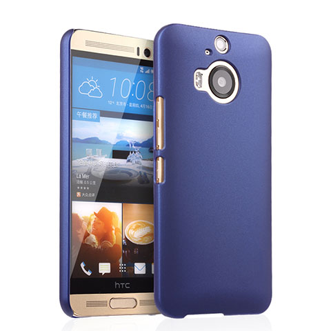 Funda Dura Plastico Rigida Mate para HTC One M9 Plus Azul