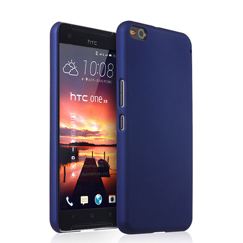 Funda Dura Plastico Rigida Mate para HTC One X9 Azul