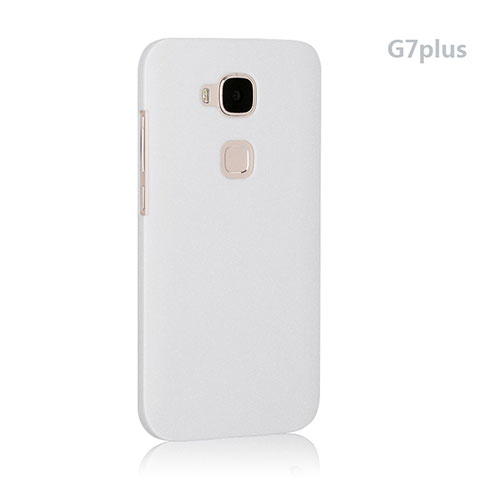 Funda Dura Plastico Rigida Mate para Huawei G8 Blanco