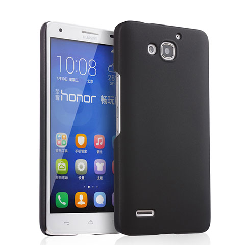 Funda Dura Plastico Rigida Mate para Huawei Honor 3X G750 Negro