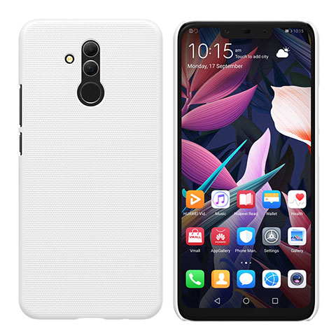 Funda Dura Plastico Rigida Mate para Huawei Mate 20 Lite Blanco