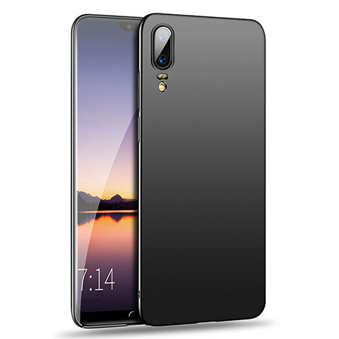 Funda Dura Plastico Rigida Mate para Huawei P20 Negro