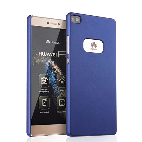 Funda Dura Plastico Rigida Mate para Huawei P8 Azul