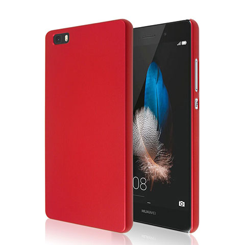 Funda Dura Plastico Rigida Mate para Huawei P8 Lite Rojo
