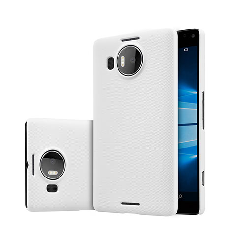 Funda Dura Plastico Rigida Mate para Microsoft Lumia 950 XL Blanco