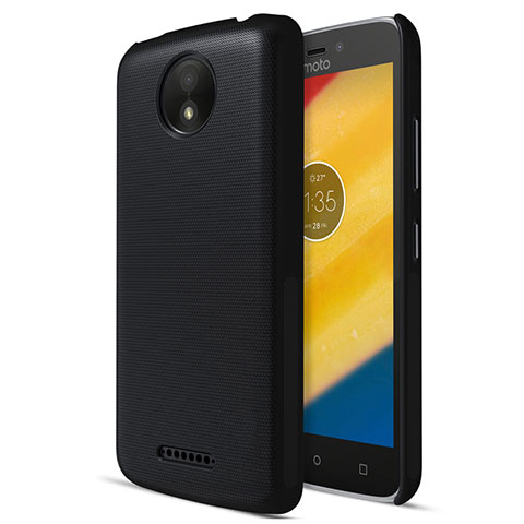 Funda Dura Plastico Rigida Mate para Motorola Moto C Plus Negro