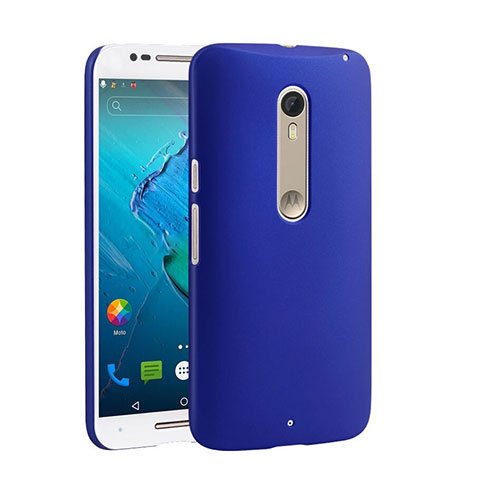 Funda Dura Plastico Rigida Mate para Motorola Moto X Style Azul