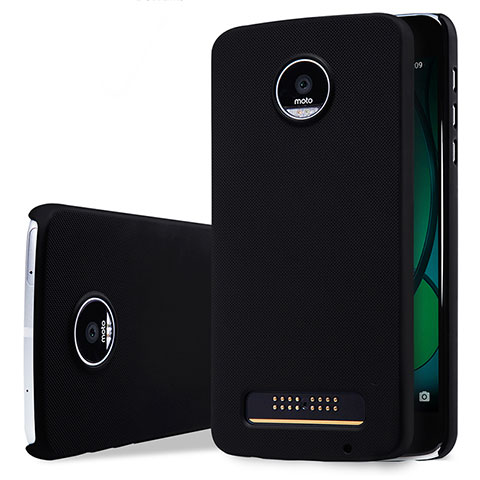 Funda Dura Plastico Rigida Mate para Motorola Moto Z Play Negro