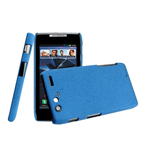 Funda Dura Plastico Rigida Mate para Motorola Razr XT910 Azul