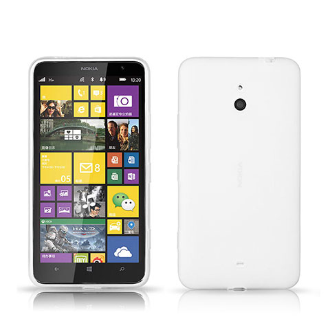 Funda Dura Plastico Rigida Mate para Nokia Lumia 1320 Blanco