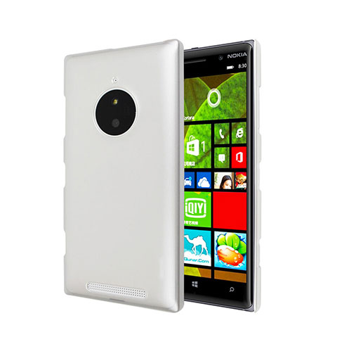 Funda Dura Plastico Rigida Mate para Nokia Lumia 830 Blanco