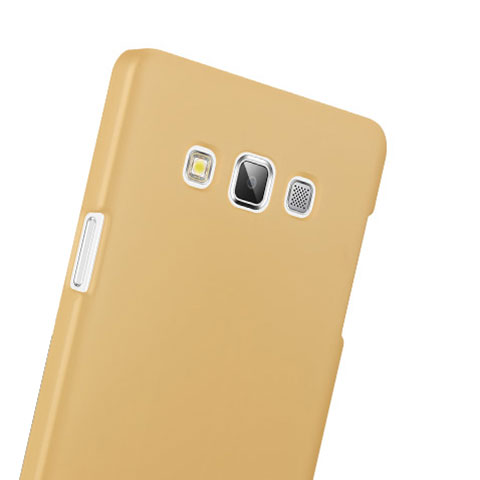 Funda Dura Plastico Rigida Mate para Samsung Galaxy A3 Duos SM-A300F Oro