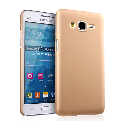 Funda Dura Plastico Rigida Mate para Samsung Galaxy Grand Prime 4G G531F Duos TV Oro