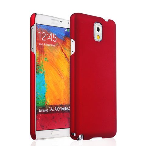 Funda Dura Plastico Rigida Mate para Samsung Galaxy Note 3 N9000 Rojo