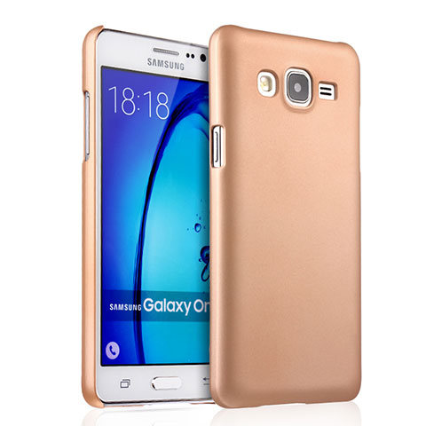 Funda Dura Plastico Rigida Mate para Samsung Galaxy On5 G550FY Oro