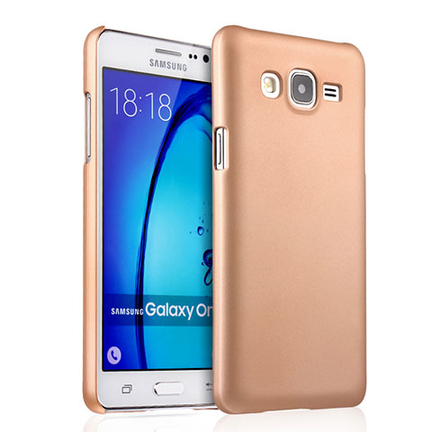 Funda Dura Plastico Rigida Mate para Samsung Galaxy On5 Pro Oro