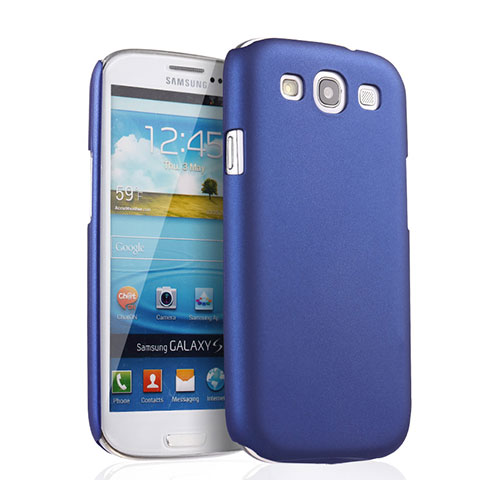 Funda Dura Plastico Rigida Mate para Samsung Galaxy S3 III LTE 4G Azul