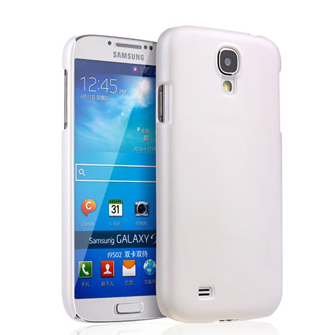 Funda Dura Plastico Rigida Mate para Samsung Galaxy S4 IV Advance i9500 Blanco