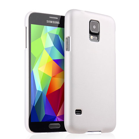 Funda Dura Plastico Rigida Mate para Samsung Galaxy S5 G900F G903F Blanco