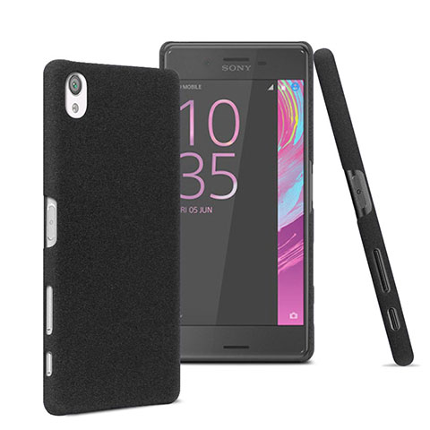 Funda Dura Plastico Rigida Mate para Sony Xperia X Negro