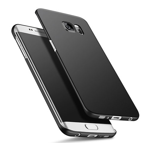 Funda Dura Plastico Rigida Mate Q02 para Samsung Galaxy S6 Edge+ Plus SM-G928F Negro