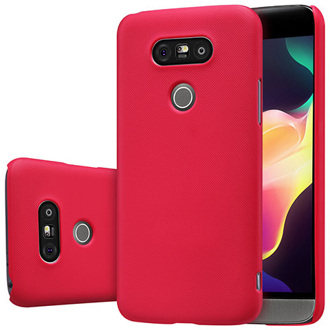 Funda Dura Plastico Rigida Mate R01 para LG G5 Rojo