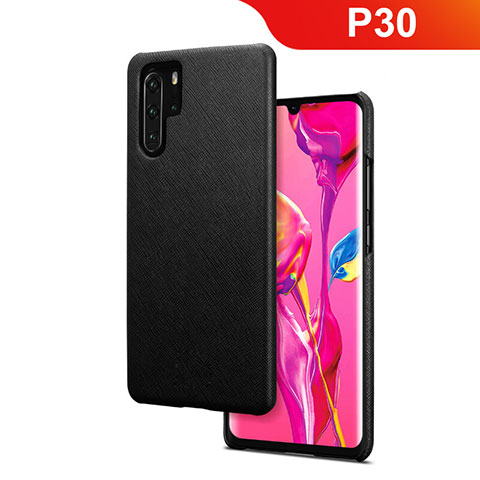 Funda Dura Plastico Rigida Mate Twill para Huawei P30 Pro Negro