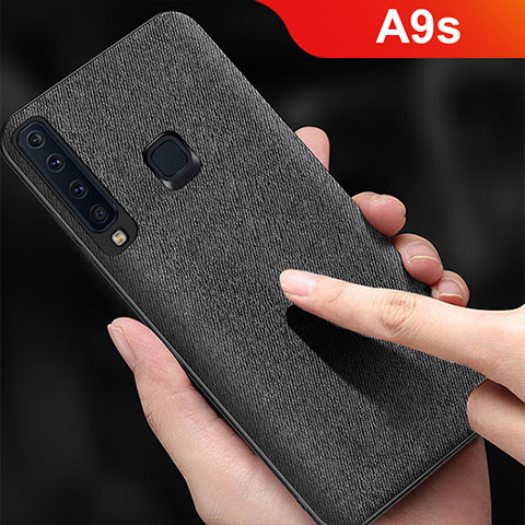 Funda Dura Plastico Rigida Mate Twill para Samsung Galaxy A9s Gris