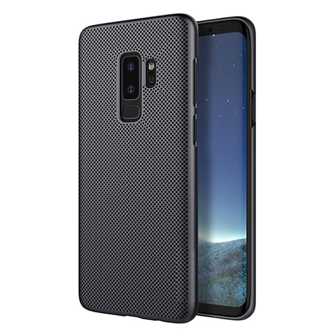 Funda Dura Plastico Rigida Perforada M01 para Samsung Galaxy S9 Plus Negro