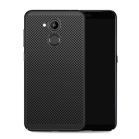 Funda Dura Plastico Rigida Perforada para Huawei Honor V9 Play Negro