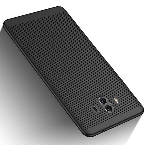 Funda Dura Plastico Rigida Perforada para Huawei Mate 10 Negro