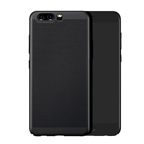 Funda Dura Plastico Rigida Perforada para Huawei P10 Plus Negro