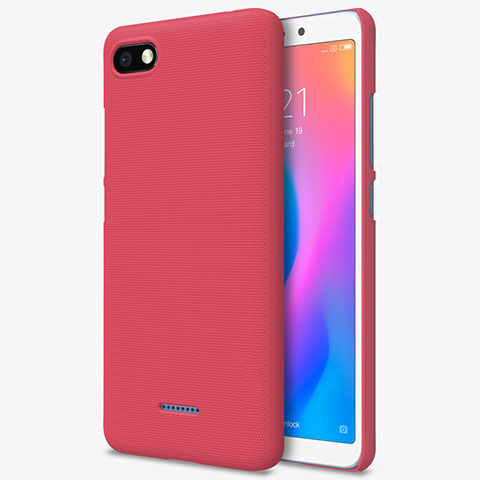 Funda Dura Plastico Rigida Perforada para Xiaomi Redmi 6A Rojo