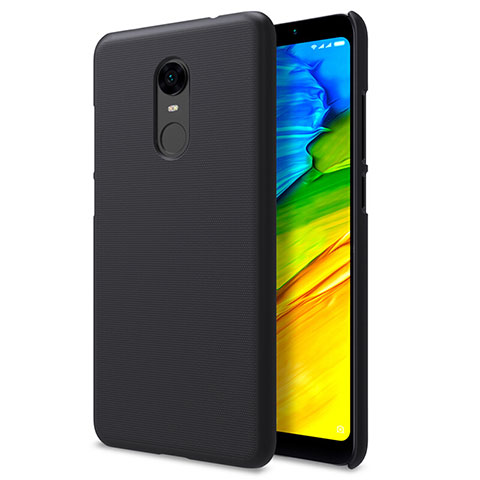 Funda Dura Plastico Rigida Perforada para Xiaomi Redmi Note 5 Indian Version Negro