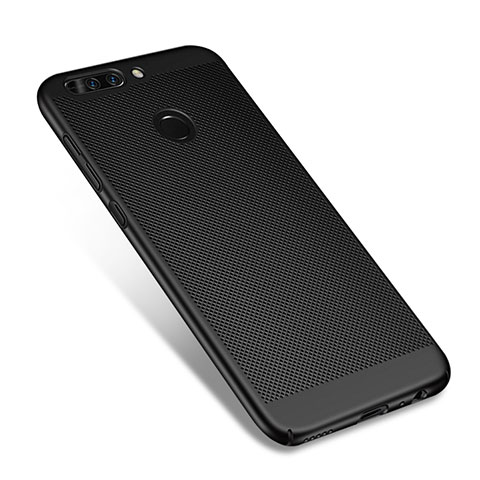 Funda Dura Plastico Rigida Perforada W01 para Huawei Honor 8 Pro Negro