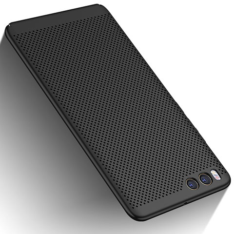 Funda Dura Plastico Rigida Perforada W01 para Xiaomi Mi 6 Negro