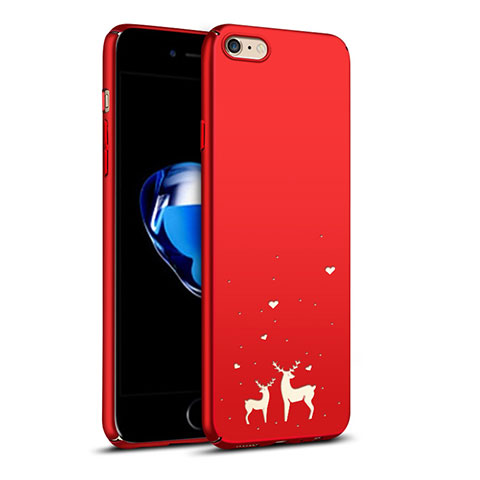 Funda Dura Plastico Rigida Reno para Apple iPhone 6S Rojo